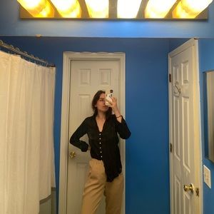 Black Long Sleeve Button Up